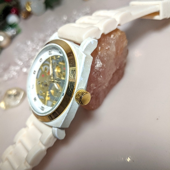 TKO ORLOGI Skeleton Women's Watch in Milano Cream - Picture 3 of 6